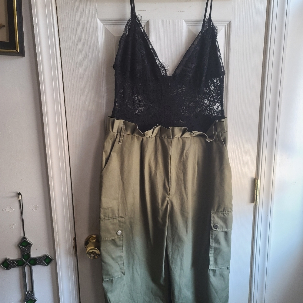 Ladies long fashion nova jump suite